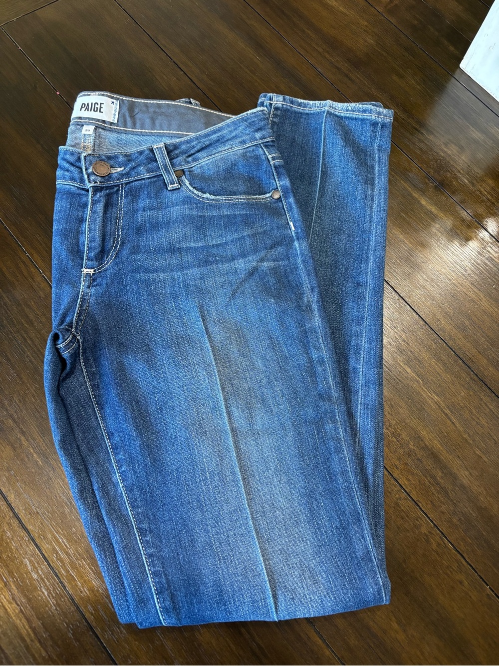 PAIGE Jimmy Jimmy Skinny Jeans Size 26 Medium Wash Stretch Denim